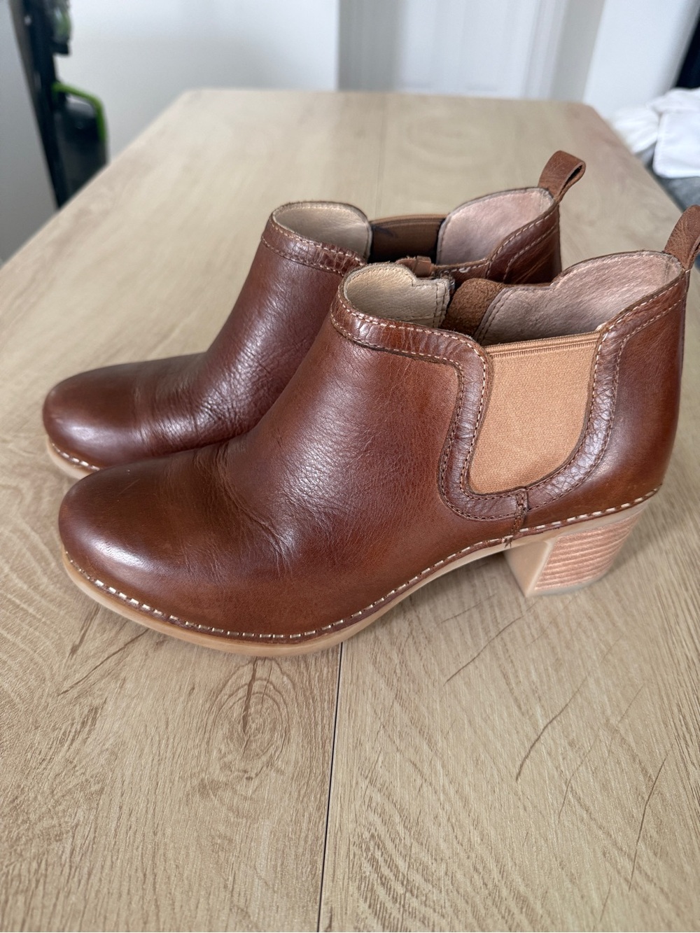 Dansko Brown Leather Ankle Boots – Women’s Size 7 / EU 37